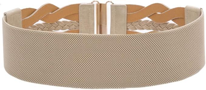 GRACE KARIN Women's Elastic Wide Belts Vintage Stretchy Belt Retro Fashion Cinch Belts for Dresses (XXX-Large)