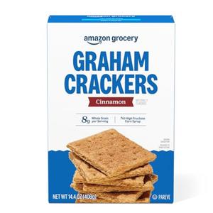 Amazon Grocery, Cinnamon Graham Crackers, 14.4 Oz (Previously Happy Belly, Packaging May Vary) Pack Of 12, Date SEP 03 2025