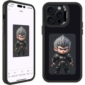 Smart Ink Phone Case for iPhone 13 Pro-4.0" HD Four Color E Ink Screen with NFC Transfer,DIY Photo Display Digital Phone Case,Custom Phone Protective Case,Anti-Drop Water-Resistant