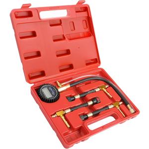 BETOOLL Digital Fuel Pressure Tester Kit - Fuel Pressure Gauge 0-300 PSI with 9.49,7.89,6.30 Fuel Line Fittings Automotive Test Tool Kit