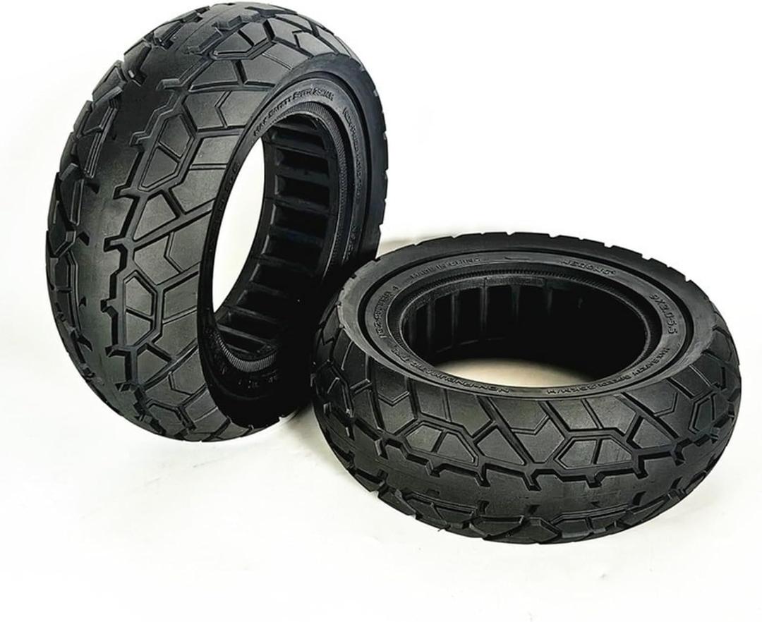 9 Inch 9x3.0-5.5 Solid Rubber Tire for Kukirin Electric Scooter, Wear-Resistant, Off-Road Replacement Tyre, Enhanced Grip Design for Outdoor Riding, Shock-Absorbing Black Wheel Accessory