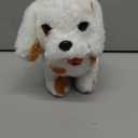 Hopearl Walking Dog with Bell Interactive Electronic Pet Plush Toy Puppy Woof and Moving Animated Nodding Head Gifts for Toddlers Birthday, Brown, 7''