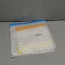 Reusable Gallon Freezer Bags, 10 Pack Dishwasher Safe Silicone Food Snack Storage Bags with 3 Sizes for Snack, Sandwich, Lunch (Multicolor)