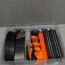 Track Master 1:64 Scale Slot Car Racing Set Complete w 4 Cars