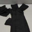 Hillban 2 Pair Plus Size Calf Zipper Compression Socks 15 to 20 Mmhg Open Toe Compression Stockings for Overweight Women Men, 2 XL (Black)