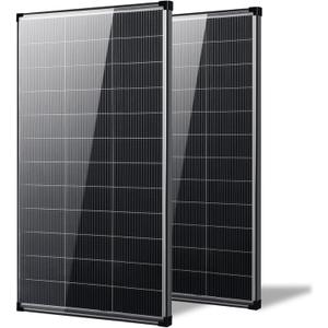 400w Solar Panel,2pcs 200 Watt Bifacial Solar Panel,12V N-Type