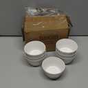 Taeochiy Porcelain Small Bowls, 8 Ounce Dessert Bowls, Ramekins Oven Safe, Ice Cream Bowls, Bouillon Cups, Set of 7