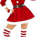 Morph Mrs Claus Costume - Adult Santa Dress for Women - Christmas Costume (X-Large)
