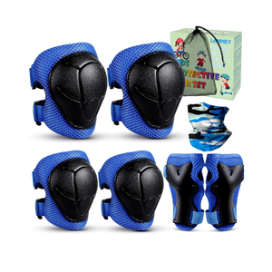 Kids Knee Pads and Elbow Pads Set for 3-13 Years, Kids Toddler 3 in 1 Protective Gear Set with Wrist Guards for Skateboard, Scooter, Cycling, Riding Sports, Gift for Youth Boys Girls
