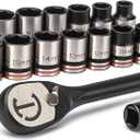 Crescent 20 Piece X10 3/8" Drive 6 Point Standard SAE/Metric Mechanics Tool Set - CSWS38B