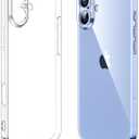 Shamo's Clear TPU Case for iPhone 17 – with Camera Protection, Ultra Slim, Shockproof, Anti-Yellowing, Scratch-Resistant, Wireless Charging Compatible, Enhanced Grip (for iPhone 17)