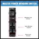 15883320 10398565 Front Left Drive Side Car Power Window SwitchButton Panel Master Control Switch for Chevrolet Silverado 1500 2004-2007 Durable Material