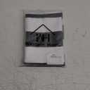 WESTERN HOME WH Pack of 2 Outdoor Waterproof Striped Pillow Covers Square Decorative Garden Cushion Covers Modern Farmhouse Throw Pillowcases for Patio Tent Balcony Couch Sofa 20x20 inch Black