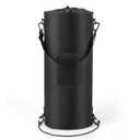 Waterproof Boat Trash Can with 6 Clips, 13 Gal Boat Trash Bag Holder with Pocket, Reusable Fast Cleaning Pontoon Boat Accessories, Marine Boat Garbage Can for Fishing, Sandbar, or Camping (Black)