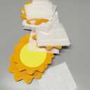 160Pcs Summer Sun Cutouts Sunshine Bulletin Board Decorations Yellow Sun Paper Cut-Outs Classroom Decor for Boy Girl DIY Craft Photo Wall Summer Kindergarten Preschool Party Favor Supplies