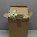 Tigeen 12 Bundles Peonies Artificial Flowers Faux Roses Silk Flowers Hydrangea Artificial Bouquet for Wedding Table Centerpiece Floral Vase Home Office Bridal Decor (Green)