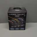 Laser Tag Set for Kids, Teens & Adults - 4 Blasters + 4 Vest Sensors with 4 Multi-Game Modes - Fun Ideas Age 8+ Year Old Toys - Includes Accessories - Boys & Girls Outdoor Teenage Group Activities (4 Player Pro Set (Battery Operated))