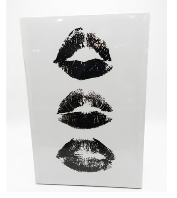 Stylish Black Lips Print for Wall Art Decor - Ideal for Powder Rooms, Dorm Rooms and Bedrooms, Preppy Black Lips Wall Poster for Women with Trendy and Stylish Designs, 23.5 x 15.5
