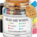 Bible Verse Jar,Scripture Prayer Cards Holy Read Me When Bible Verses Jar,Religious Communion Confirmation Baptisms Christian Gifts for Women Men Teen Girls,Birthday Gifts for Women Mom Teens Friends