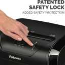 Fellowes Powershred 12 Sheet Cross-Cut Paper Home Office Paper Shredder, 19.50" H x 9.69" W x 13.44" D