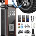 OlarHike Cordless Tire Inflator Portable Air Compressor, 150PSI Dual Power, 5400mAh & 12V DC Auto Air Pump for Car Tires, Motorcycle, Bicycle, Electric Pump with LED Light & Digital Pressure Gauge