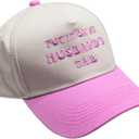Funny Women's Embroidered Hat  Put It On My Husband's Tab Cap, Vacation Baseball Hat for Wife Pink (Pink)