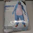 Spooktacular Creations Halloween Dalmatian Dragon Triceratop Unisex Costume, Adult Animal Costume Halloween Costume Party (Blue, L)