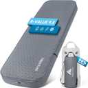 Hikenture 4" Thick Self Inflating Sleeping Pad, Foam & Air Camping Mattress, 9.5 R-Value Insulated Sleeping Mat, Portable All Season Camping Pad for Tent, Car, Cot, Truck (Single (80"28"))