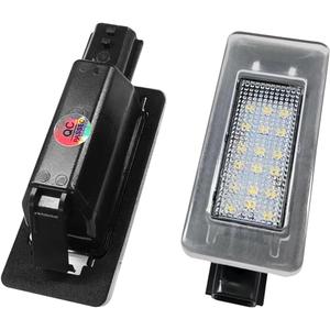 YoRise 2PCS Car LED License Plate Light Kit, Automotive Rear Tag Lamp Replacement Accessories, Car License Plate Lighting Bulb Assembly for Most Vehicles (White)