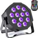 Rechargeable Par Lights Uplights RGBWA+UV 6-in-1 LED Battery Powered Stage Lights, HOLDLAMP DJ Lights Sound Activated with Remote & DMX Control for Festival Party Event Wedding Bar Church