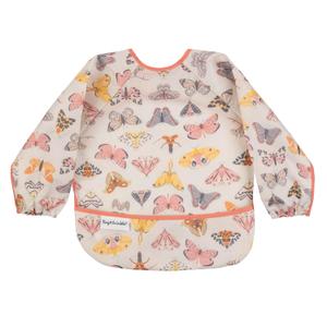 Tiny Twinkle Long Sleeve Bib for Babies & Toddlers | Waterproof Smock Bib for Eating | Machine Washable & Mess-Proof Feeding Essentials | Newborn Shower Gift (Flutter, 624M)