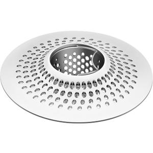 LEKEYE Shower Drain Hair Catcher/Bathroom Drain Cover/Bathtub Drain Strainer/Shower Stall Drain Protector(Pearl Chrome)