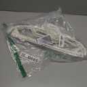 10 Pack Plastic Clothes Hangers Non-Slip | 0.2" Thickened Shirts Hanger Space Saving, Coat Pants Hangers with 360 Swivel Silver Hook for Closet Wardrobe Storage (white Anti-slip Strip)