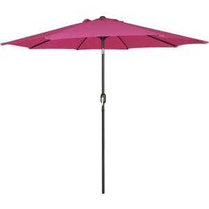 Blissun 9' Outdoor Patio Umbrella, Outdoor Table Umbrella, Yard Umbrella, Market Umbrella with 8 Sturdy Ribs, Push Button Tilt and Crank