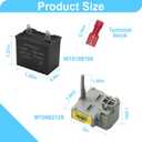 2319792 W10197428 W10189190 Refrigerator Start Relay Device Compatible with Whirlpool Ken-more Refrigerator Replaces W10128795 W10128791 WP2319792 W10197427
