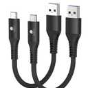 CONMDEX Android Auto USB C Cable 10Gbps [2ft, 2-Pack] USB 3.1 Gen 2 USB A to USB C Cable, Short 3A Type C Charger Fast Charging Data Transfer Cord for iPhone 17 16 Pro Samsung Galaxy S25, Black