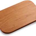 Vesta Homes Single Block Wooden Cutting/Chopping/Serving Board for Vegetables, Cheese, Charcuterie | Acacia Wood | 13 * 8.5 Inch | Handcrafted in India