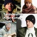 FURTALK Double Layer Winter Hats for Men Women Beanie Thick Cuffed Warm Ski Hats (Gray)