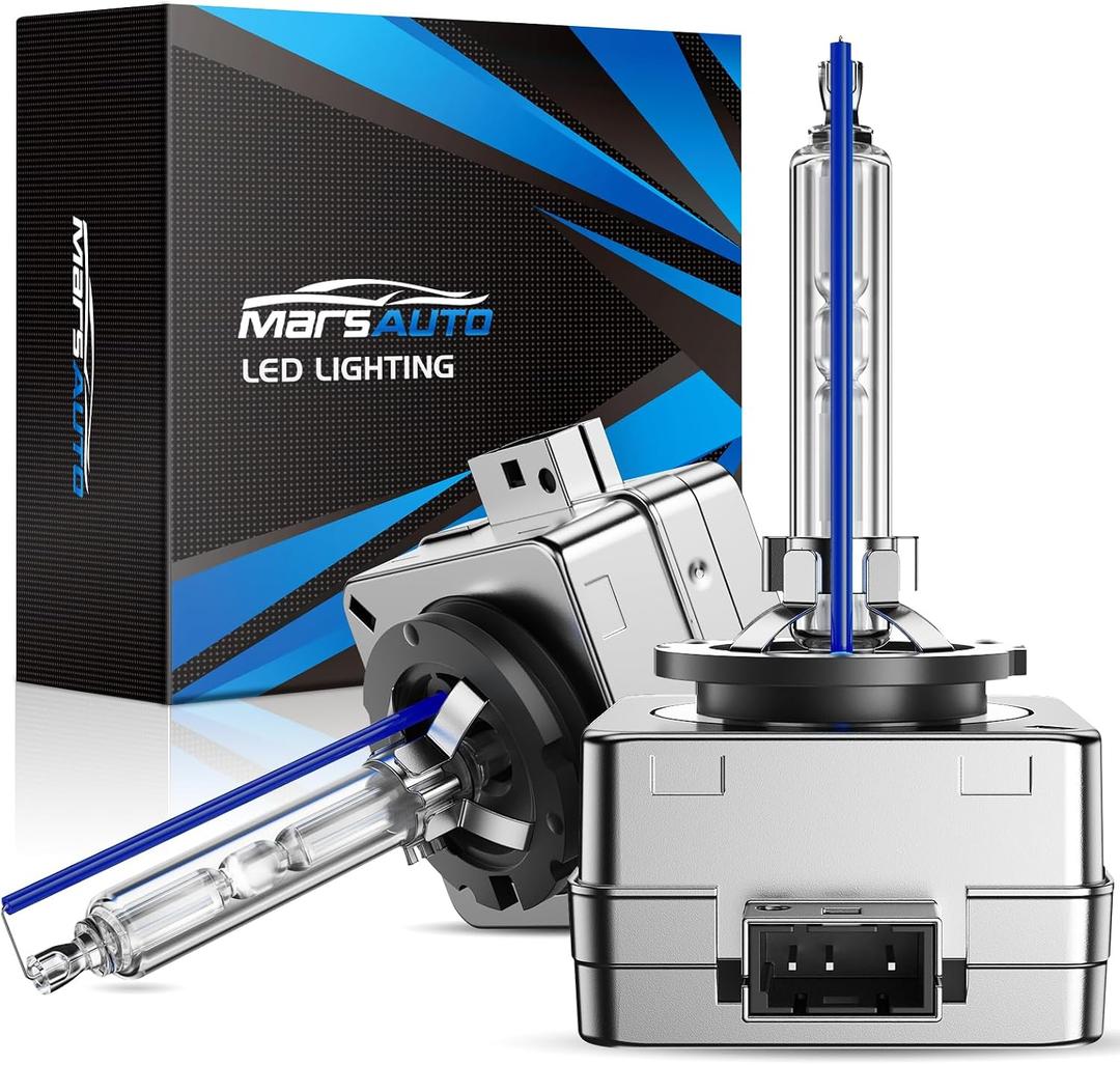 Marsauto D3S HID Bulbs, 66340 42403 42302 35W Xenon Bulb, D3S 8000K White Blue, Up to 500% Brightness, Pack of 2