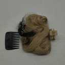 ALXNAN Clip in Hair Extension, Long Wavy Blonde Hair Extensions, 20 Inch 4PCS Thick Hairpieces Fiber Double Weft Hair for Women