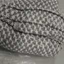 DII 100% Cotton Basket Weave Throw for Indoor/Outdoor Use Camping Bbq's Beaches Everyday Blanket, 50 x 60, Woven Stripe, Gray