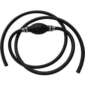 Universal 5/16" 8mm Fuel Line Assembly with Primer Bulb - Steel Hose Clamps for Marine Outboard Boat Motor & RVs