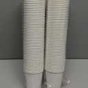 GUSTO White Paper Cups [8 oz - 100 Count] Disposable Coffee Cup for Hot Drinks  Sturdy & Eco-Friendly  Paper Cups for Tea, Cocoa & More  (Formerly Comfy Package)