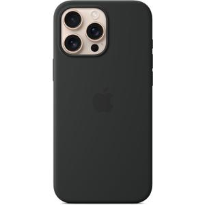 Apple iPhone 16 Pro Max Silicone Case with MagSafe and Camera Control: Lightweight Phone Case, Wireless Charging Compatible, Smooth Matte Finish, Black