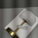 Oneach 9" Cordless Table Lamp, Gold Rechargeable Battery Operated Lamp, 3-Way Stepless Dimming Touch Lamps, Small Glass Bedside Nightstand Light for Bedroom Dining Table Living Room Shelf Decor