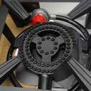 Llamaviva Propane Burner, High Pressure 100,000 BTUs Single Gas Stove with Water Bag& 4.1ft Adjustable Hose with Regulator,Propane Stove for Outdoor Cooking, Seafood Boil,Turkey Fry