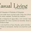 Newbridge 60 x 120 Inch Rectangle Fabric Tablecloth, Blue Circle Stitch, Indoor Outdoor No Iron Soil Resistant Dining Room, Party and Banquet Table Cover, Blue Modern Boho Chic Print