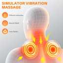 Shrandi 3-in-1 Neck Massager Pillow- Cervical Rechargeable Massage Neck Hump for Back Shoulder Pain Relief, with Heat, Traction, Hump Corrector