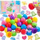 JOYIN 24 Pcs Easter Egg Stampers Toys for Easter Eggs Hunt Game, Basket Stuffers Fillers, Kids Gifts, Party Favor, Self Inking Stamp for Classroom Prize Supplies