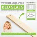 CC KITS Bed Slats for Twin, Full, Queen & King Sizes - Bed Slat Under Mattress Support - Bunkie Board - Box Spring & Mattress Platform Foundation Replacement - Set of 8 Slats (Twin - 39")